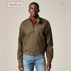 Garment-dyed Harrington jacket